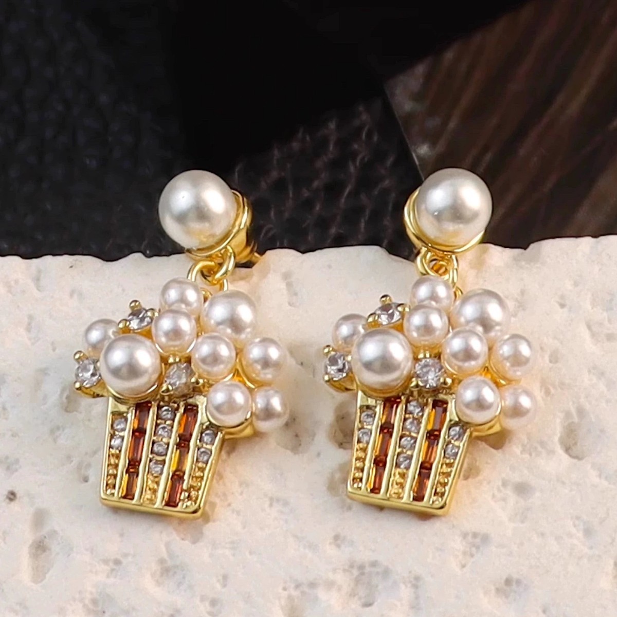 [ new goods * genuine article ] Kate Spade Popcorn earrings 