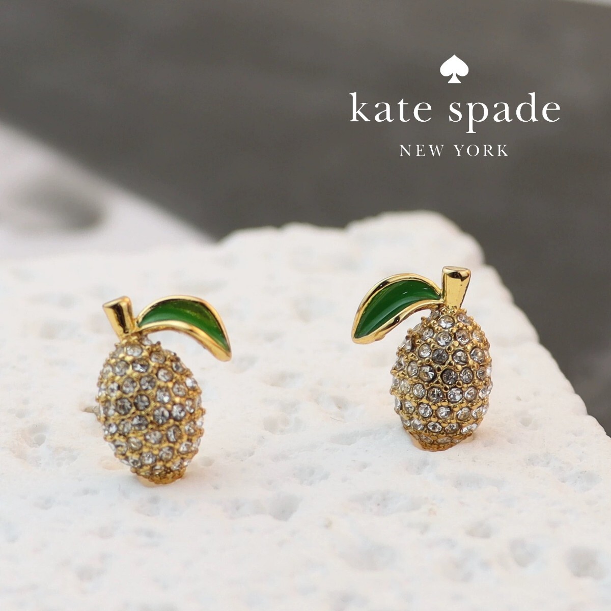 [ new goods * genuine article ] Kate Spade lemon studs earrings 