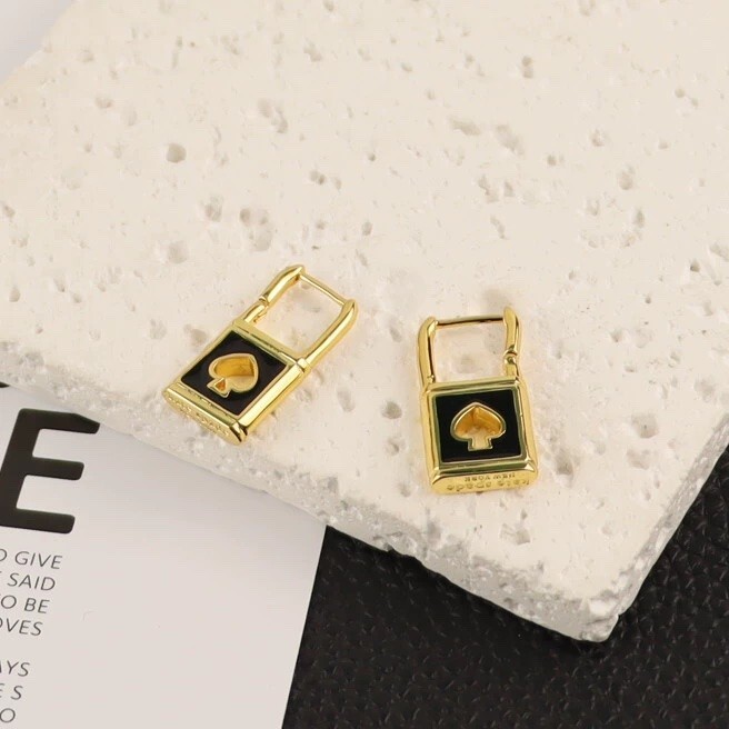 [ new goods * genuine article ] Kate Spade lock hoop earrings 