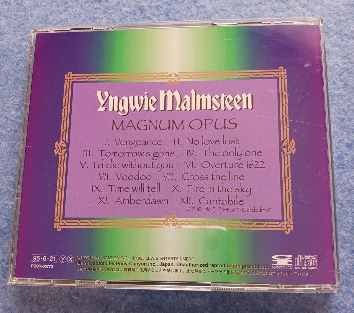 Yngwik Malmsteen CD 美品