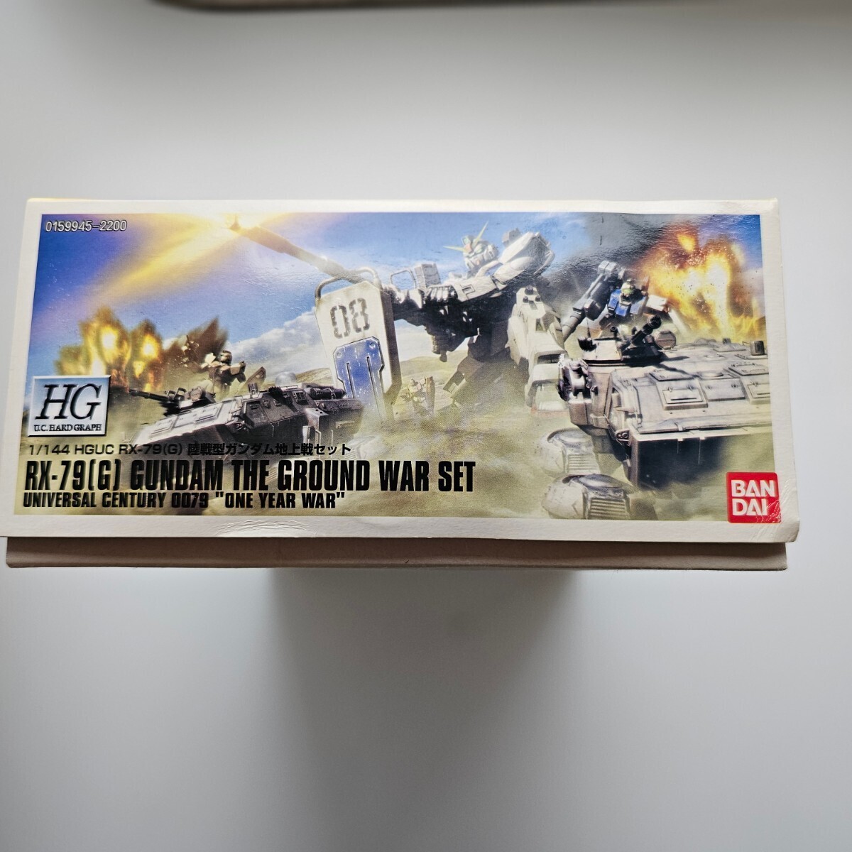 [ free shipping not yet constructed ] land war type Gundam ground war set (1/144 scale HGUC Mobile Suit Gundam no. 08MS small .2071805) control number 0016