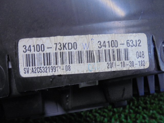 3EJ1141DE4 ) スズキ スイフト ZC71S 4型 純正スピードメーターパネル　34100-73KD0　走行距離73941ｋｍ_画像2