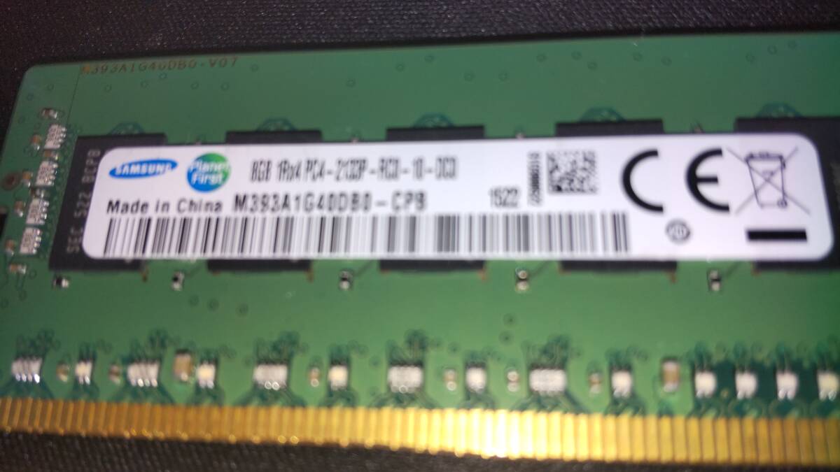 SAMSUNG DDR4-2133P /PC4 17000 ECC/Registred 対応 RDIMN ８GB X2＝１６GBの画像2