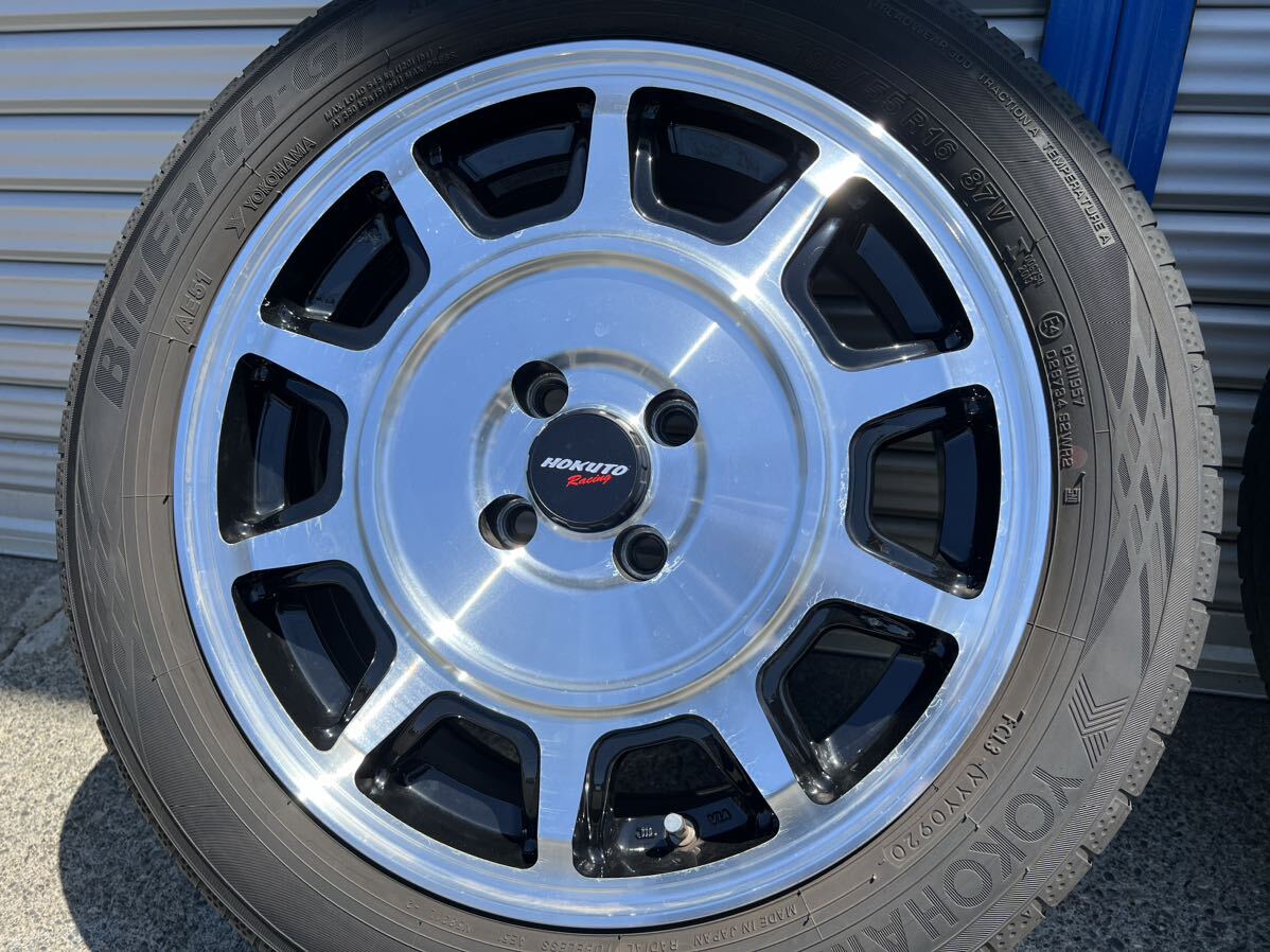 クリムソン HOKUTO Racing SC-221 零式-S 16インチ 16x6.5J +40 4H 100 ハブ67 ヨコハマ 195/55R16 マーチ キューブ フィット コンパクト等_画像6