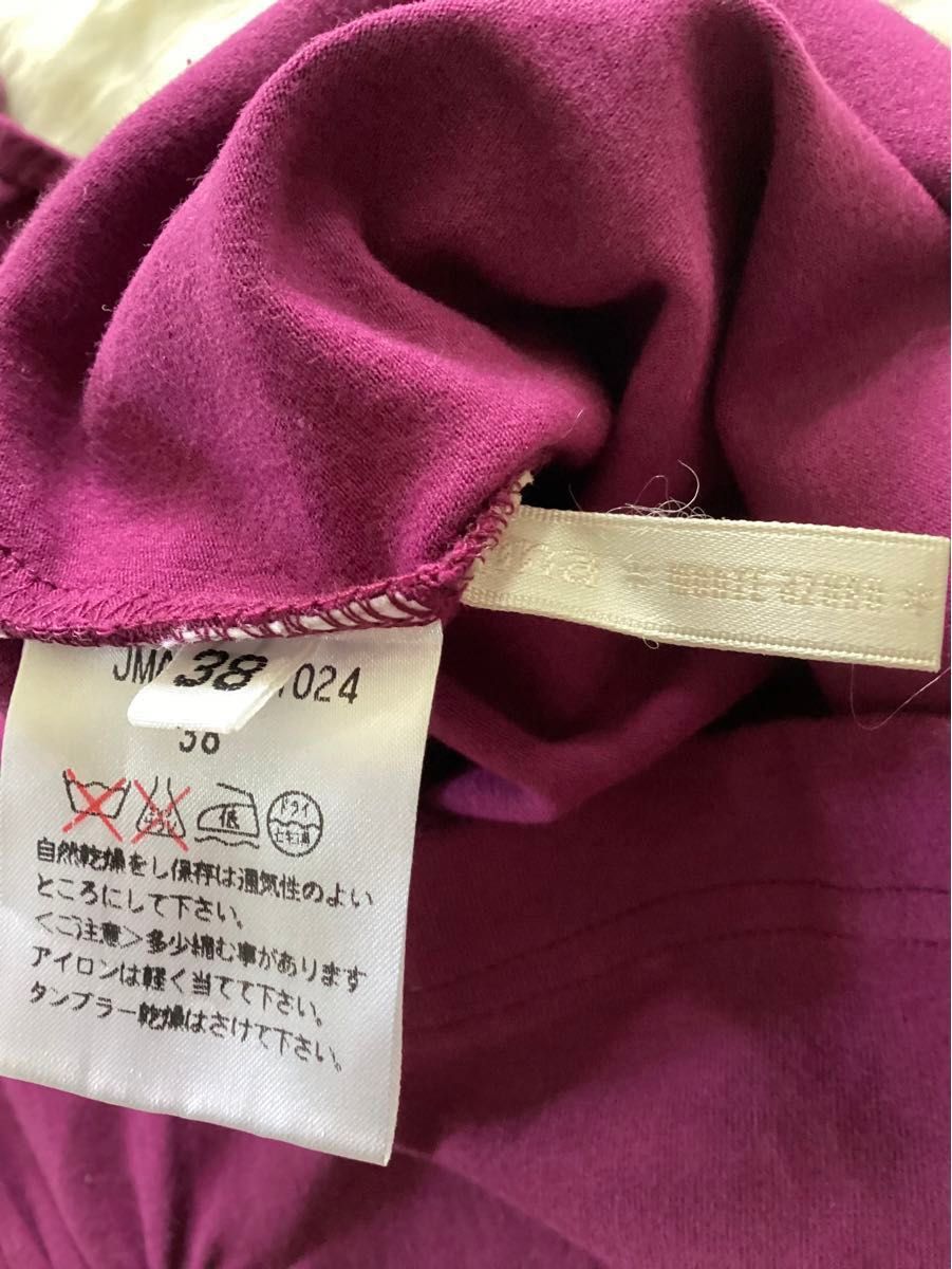 日本製　モンテアズール 半袖　レディース　カットソー　コットン 95% monte azure 