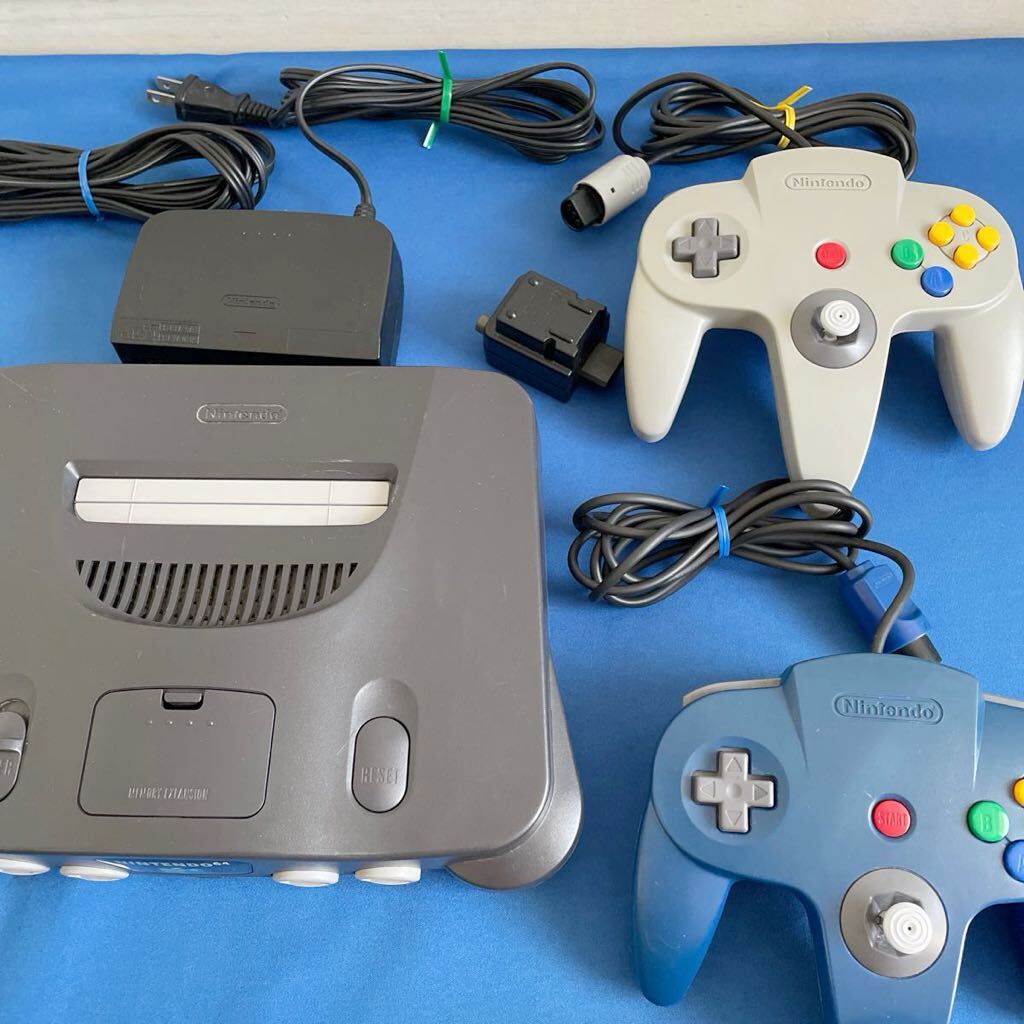 【動作品】Nintendo 任天堂 ゲーム機 64本体 一式 NUS-001 コントローラー ソフト他_画像6