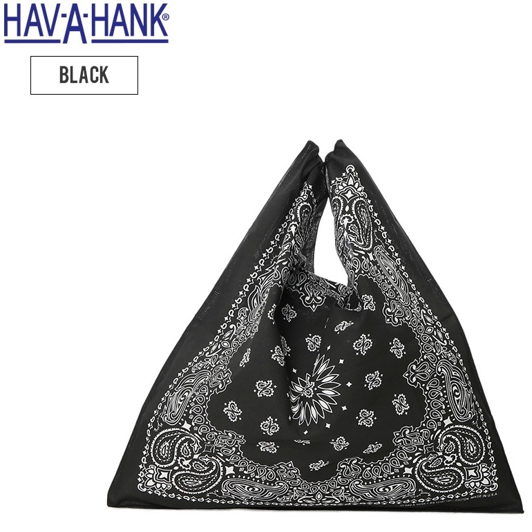 HAV-A-HANK バンダナ エコバッグ 3枚 ハバハンク ペイズリー ハンカチ ショッピングバッグ_画像4