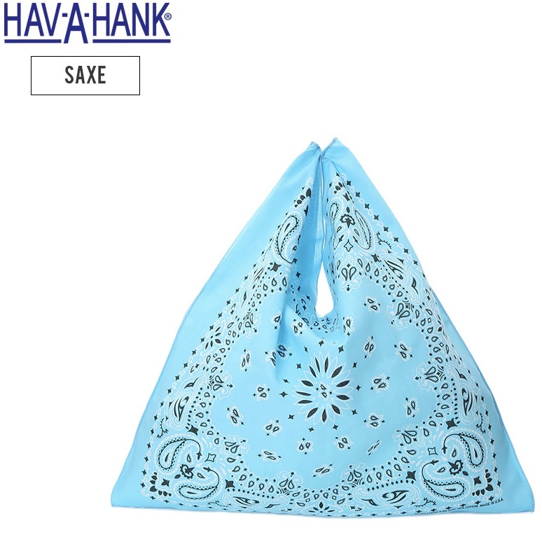 HAV-A-HANK バンダナ エコバッグ 3枚 ハバハンク ペイズリー ハンカチ ショッピングバッグ_画像8