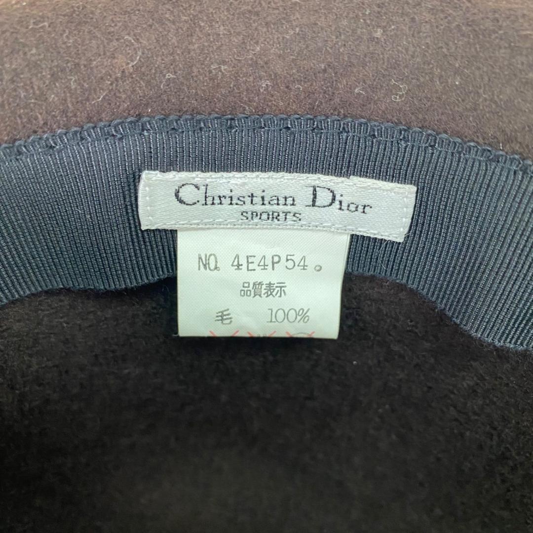 1円～　A-2　80　Christian Dior SPORT ディオール　帽子 ハット ウール　ポーラーハット　ブラウン　ヴィンテージ_画像3