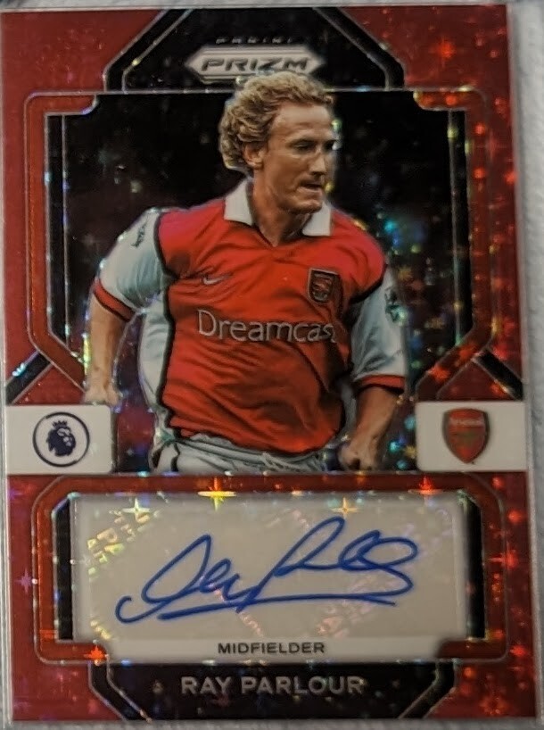 アーセナル レイ・パーラー 直筆サインカード カラーマッチ auto Autograph panini prizm Arsenal パニーニ_画像1