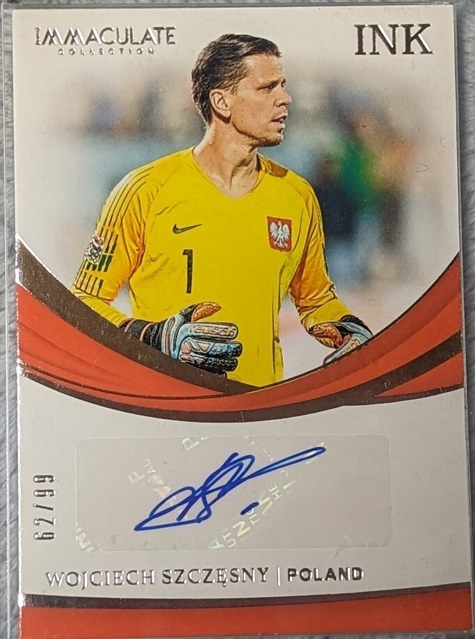 ポーランド代表 シュチェスニー 直筆サインカード 99枚限定 szczesny auto Autograph panini Immaculate アーセナル ユベントス_画像1