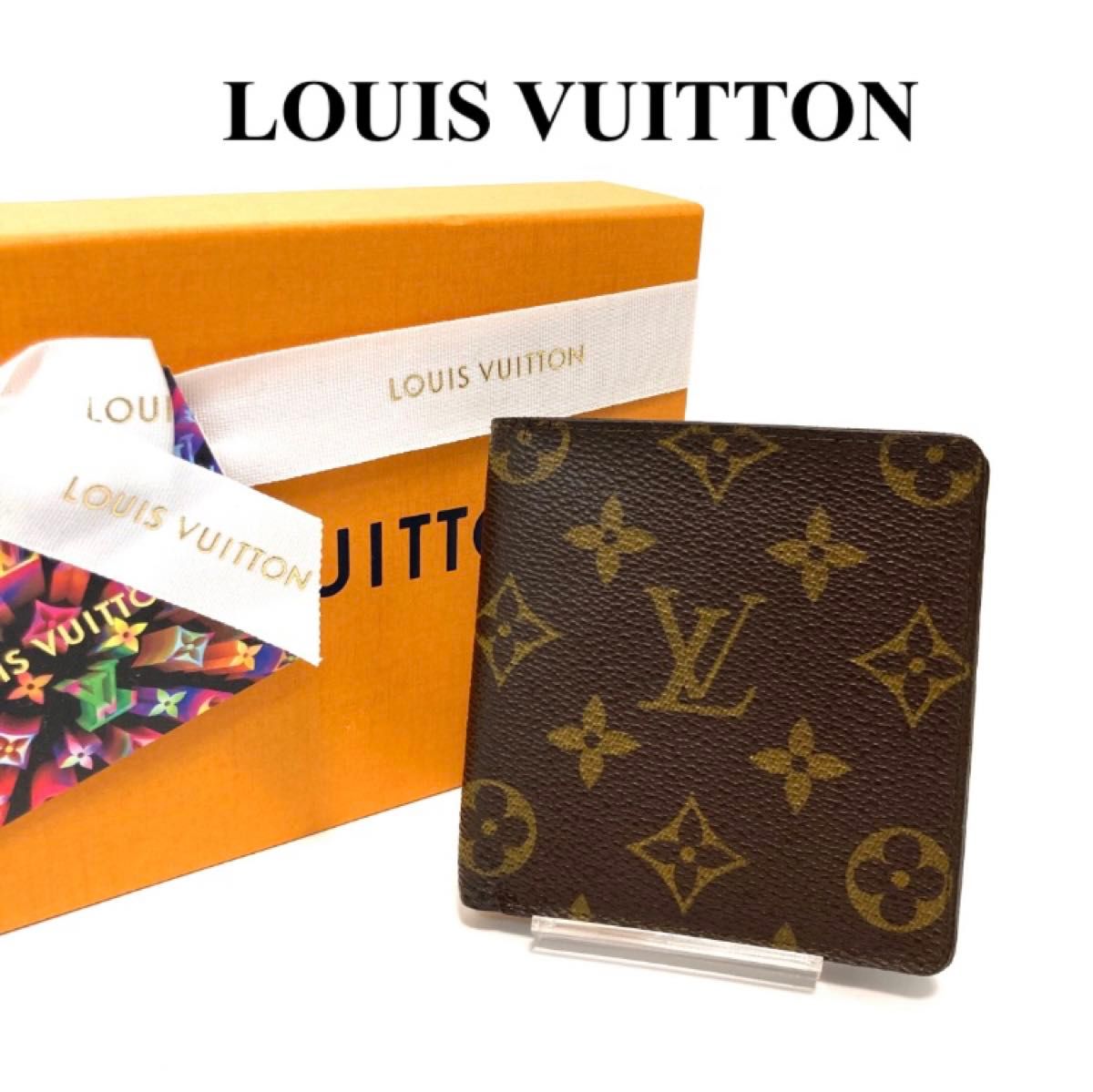 ルイヴィトン　ポルトビエ　6カルトクレディ　モノグラム  二つ折り財布　美品 LOUIS VUITTON  レディース　メンズ