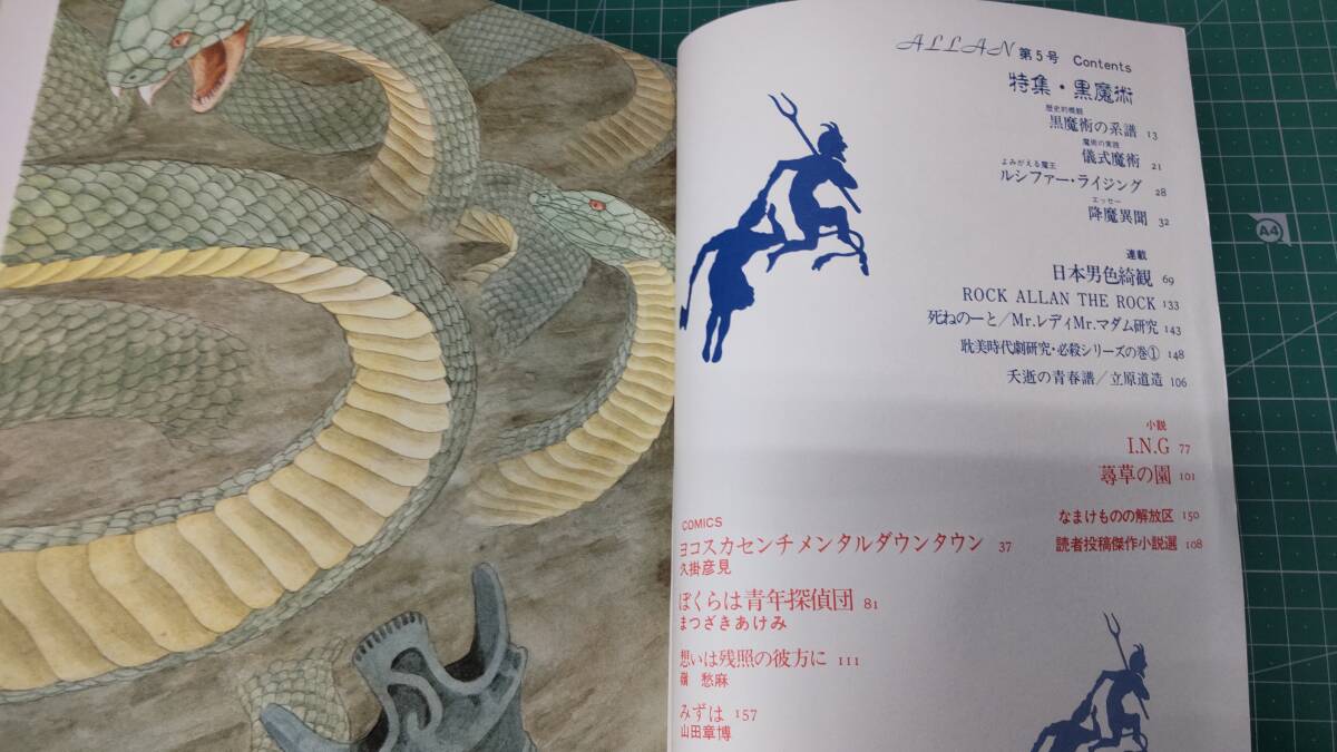 ALLAN　アラン　第5号　月刊OUT8月増刊号　特集・黒魔術　1981年/昭和56年●H3712_画像3