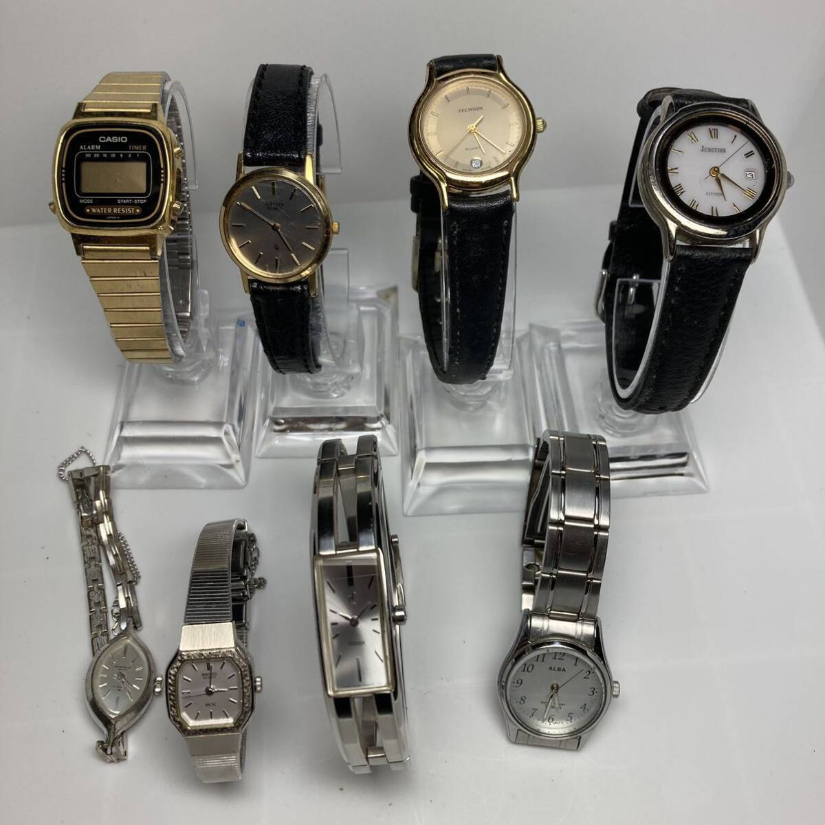 SEIKO セイコー CITIZEN CASIO テクニクス Technics アルバ レディース 腕時計 8本セット の画像1