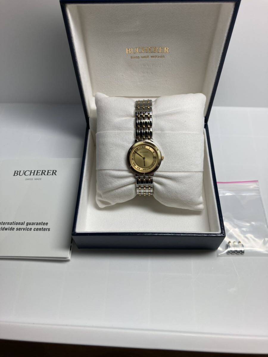 【レア/超美品】 BUCHERER ブッフェラーブヘラー スイス製 レディース腕時計 190.550の画像8