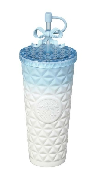 サマー 韓国限定スターバックス(Starbucks) SS クラッシィ リボン ディオン コールドカップ 591ｍl　新品_画像3