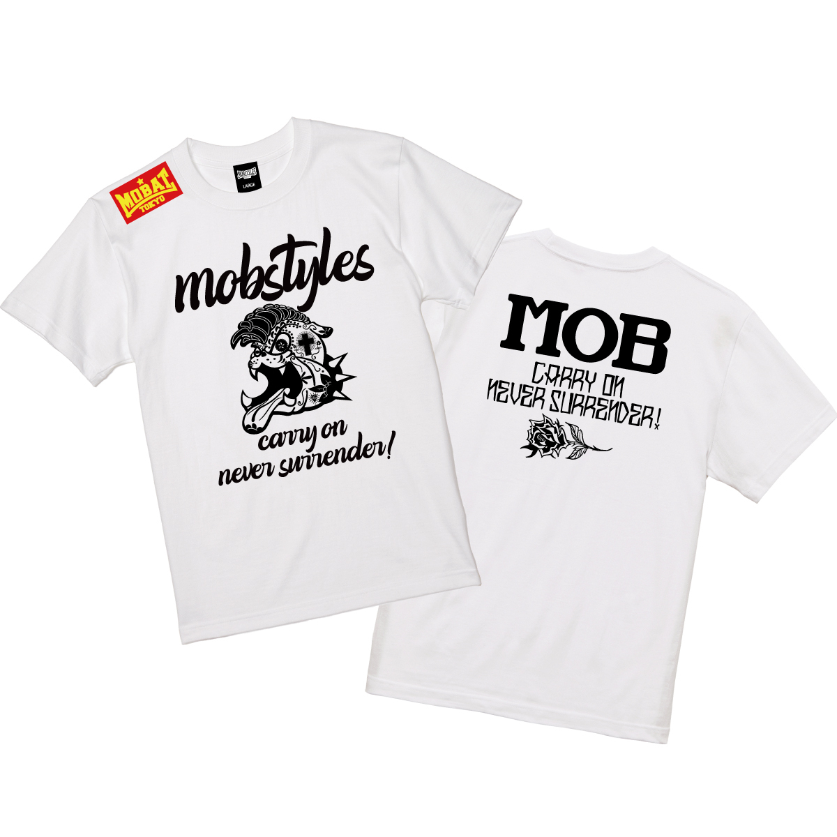 mobstyles モブスタイル■送料込■速乾性■SUGER BULL ドライTシャツ■白 L■メキシコ アメリカン 格闘技 修斗 筋トレ ランニング 10FEET