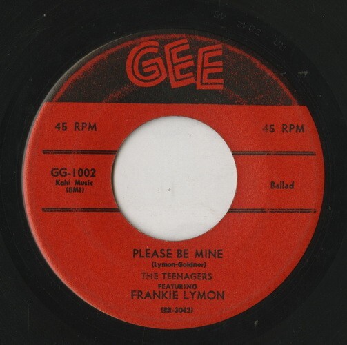 【7inch】試聴　FRANKY LYMON 　　(GEE 1002) WHY DO FOOLS FALL IN LOVE / PLEASE BE MINE 　_画像2