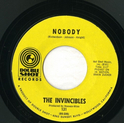 【7inch】試聴　INVINCIBLES 　　(DOUBLE SHOT 131) NOBODY / KEEP ON TRYING_画像2