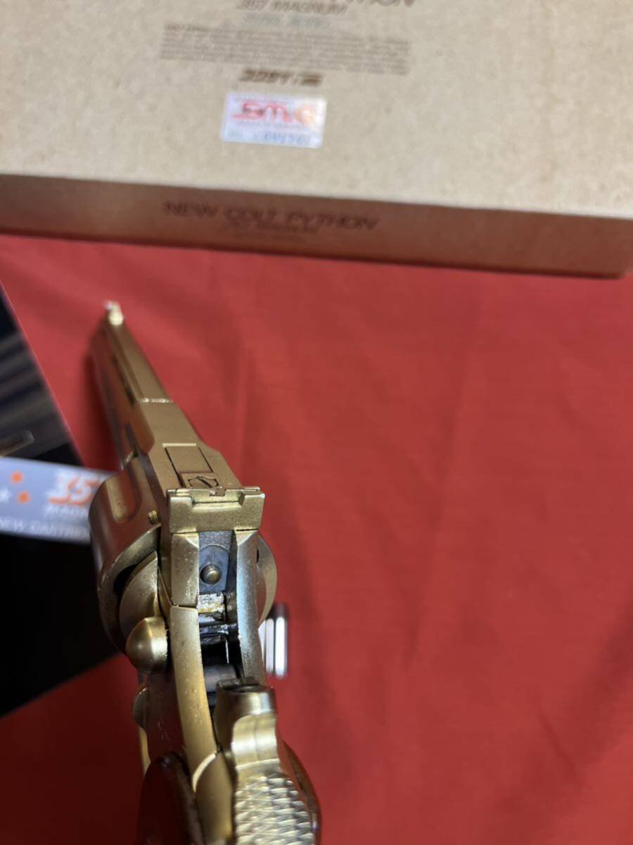 [ super rare ] Kokusai Colt python SMG gold color model gun PYTHON COLT out of print reality . number little amount powerful metal model 