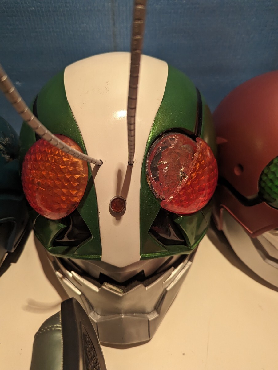 【まとめ】特撮 ヒーロー 仮面ライダー 1号 ２号 V3 ブーツ 手袋 マスク 1/1ヘルメット レプリカ コスプレ  市の画像3