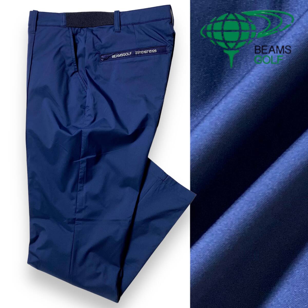 高質 M】新品 定2.5万 テック系素材使用 GOLF BEAMS ゴルフ ビームス 78cm~