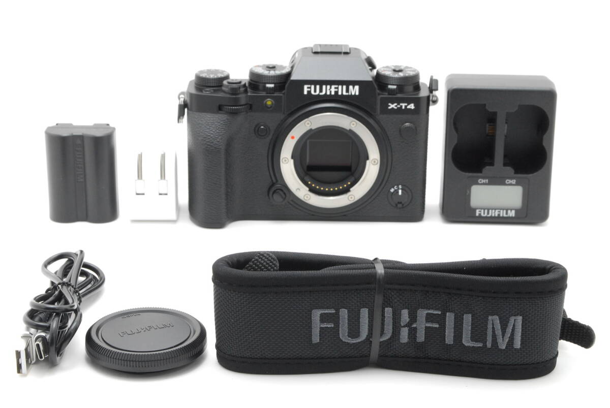 [S число . немного 2572 раз ]FUJIFILM Fuji Film X-T4 корпус черный работа ..OK новый товар час. коврик чувство есть грубо говоря чистый принадлежности большое количество собраны.