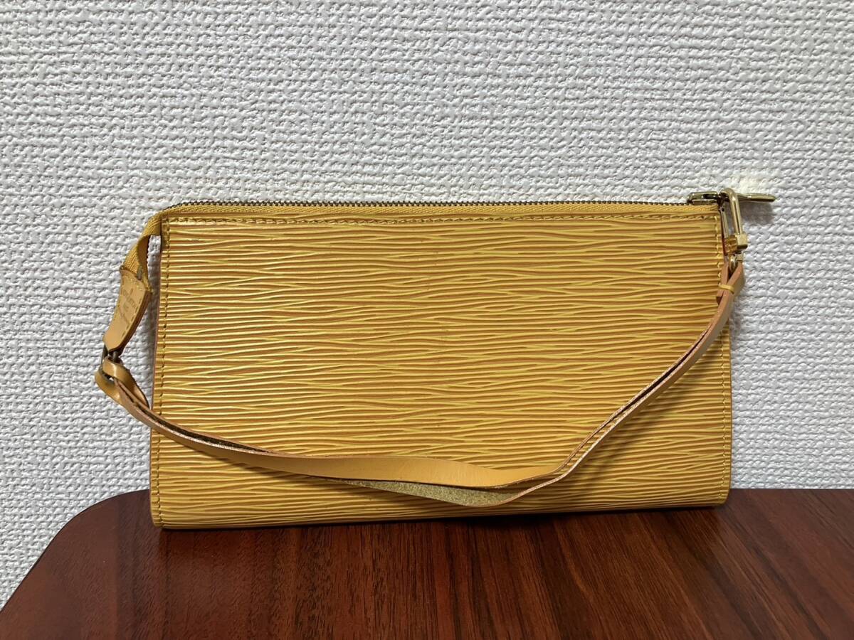 ◇【売り切り】そこそこ美品 LOUIS VUITTON ルイヴィトン ポシェットアクセソワール M52949/AR0916 イエローの画像2