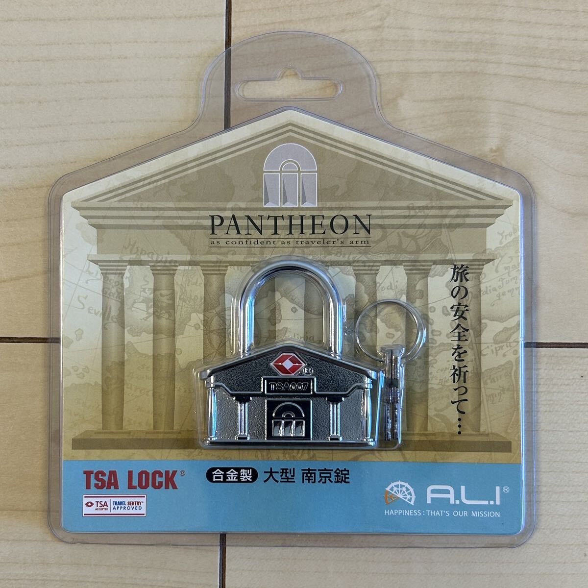 送料無料 TSA LOCK 南京錠 大型 アジア・ラゲージ PANTHEON/パンテオン_画像1