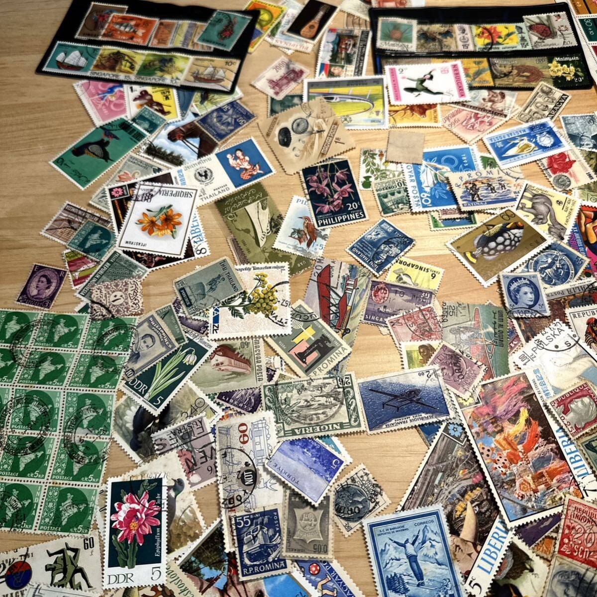  foreign used . stamp various . summarize 