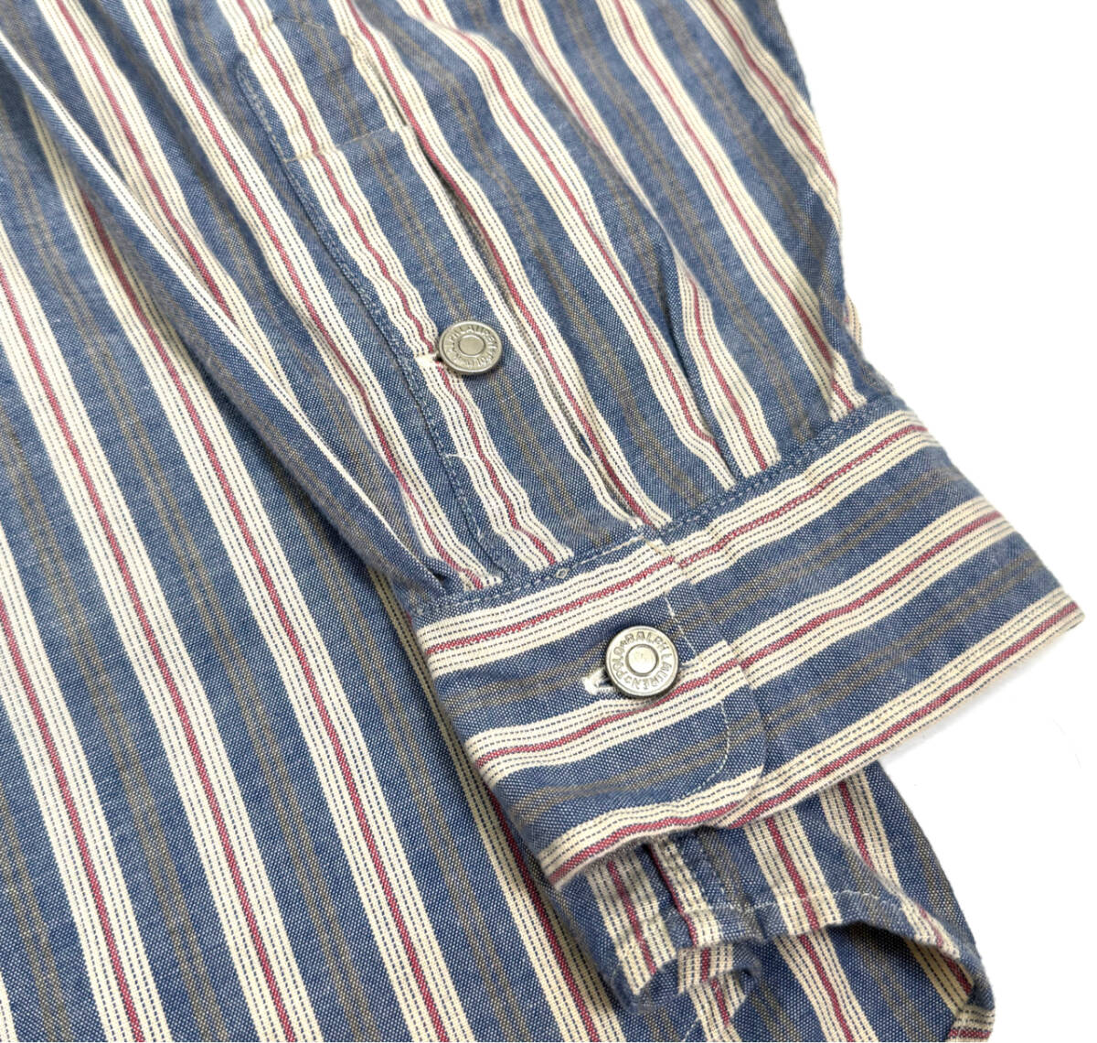 希少 1990s~2000s Polo Ralph Lauren L/S cotton shirts XXL Stripe オールドポロラルフローレン 長袖コットンシャツ ストライプ_画像5