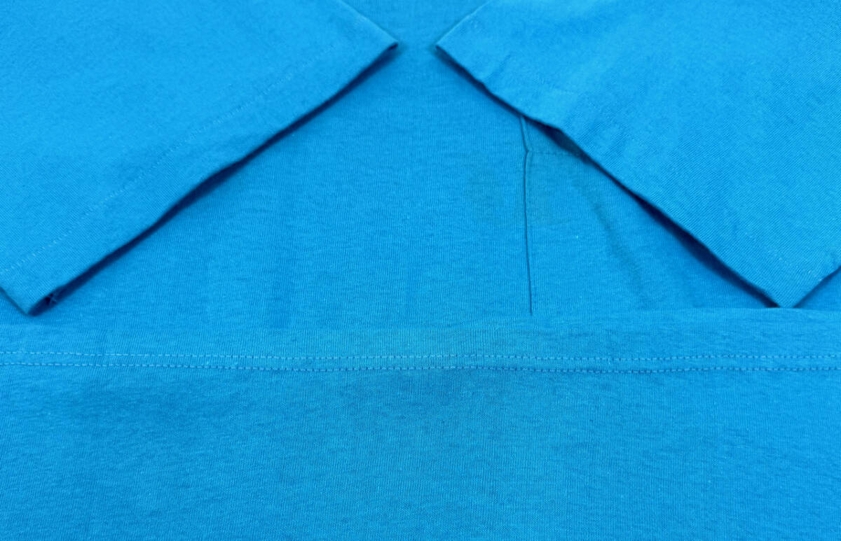 USA製 1980s le breve for MERVIN'S S/S Tee XL Light blue ヴィンテージ 半袖 ポケットTシャツ 無地 シングルステッチ VINTAGE 青_画像5