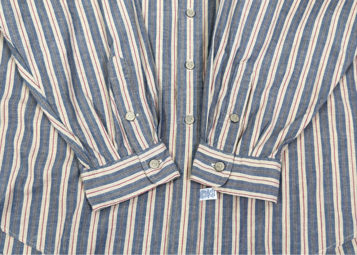 希少 1990s~2000s Polo Ralph Lauren L/S cotton shirts XXL Stripe オールドポロラルフローレン 長袖コットンシャツ ストライプ_画像7