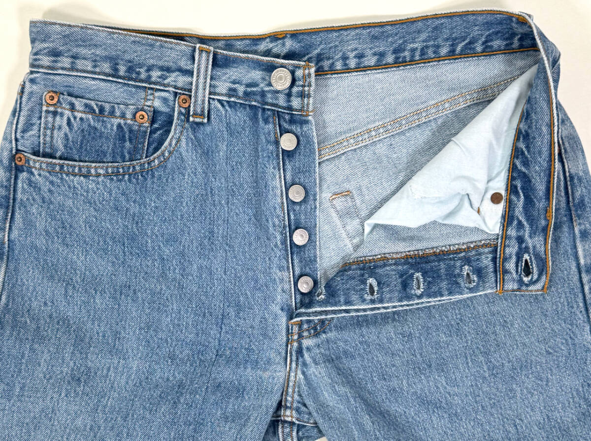 USA製 1996 LEVI’S 501 W32 L32 Indigo 90s オールドリーバイス デニムパンツ ジーンズ 縦落ち インディゴ_画像8