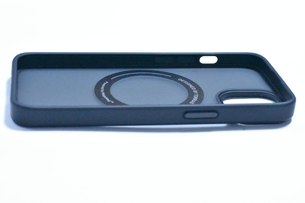 TORRAS iPhone14 ケース iPhone 13 ケース 縦横両対応 リング Halbachマグネット搭載 MagSafe対応 ワイヤレス充電対応 ブラック/A59の画像10