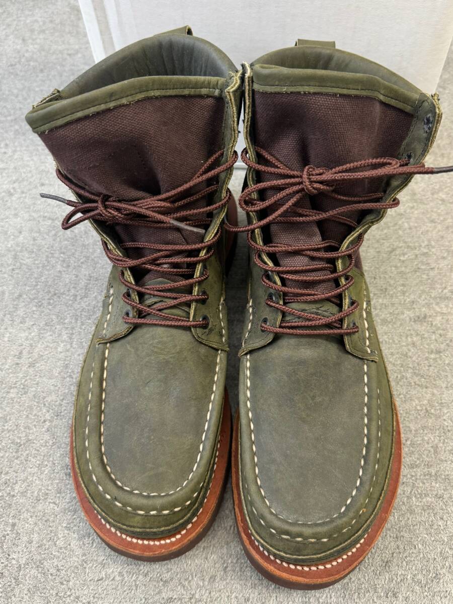 美品　レア　ラッセルモカシン　RUSSELL MOCCASIN MOUNTAIN PH　military last グリーン USA製 サイズ9E　27cm_画像1