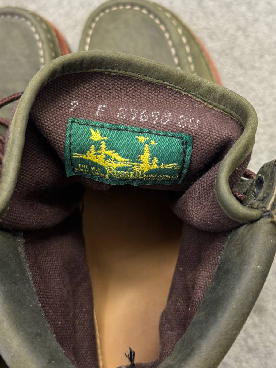 美品 レア ラッセルモカシン RUSSELL MOCCASIN MOUNTAIN PH 美品 レア ラッセルモカシン RUSSELL MOCCASIN MOUNTAIN PH