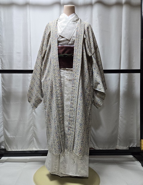  unused length feather woven .... kimono Toray si look new goods brand new 