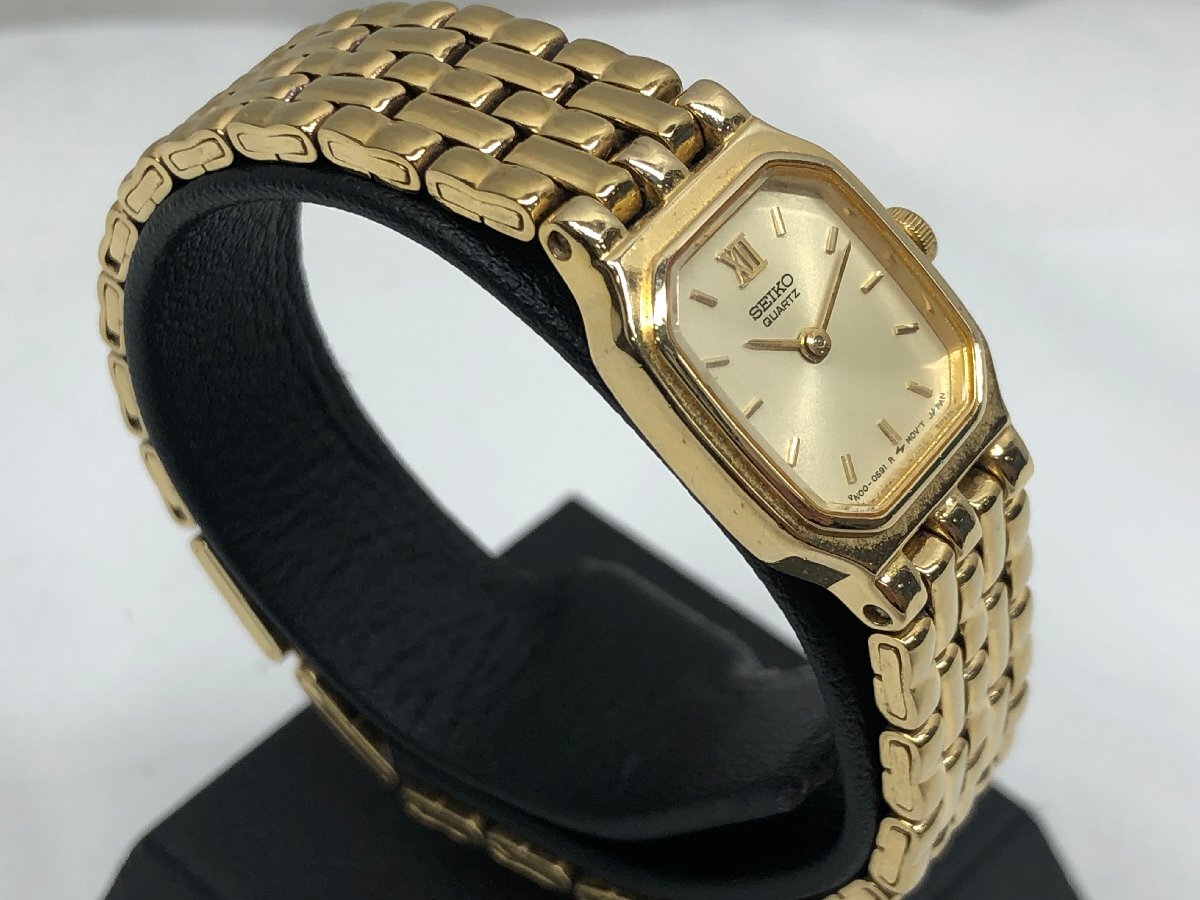【不動品】SEIKO SEIKO 4N00-5241 クォーツ レディース 腕時計 ゴールド の画像3