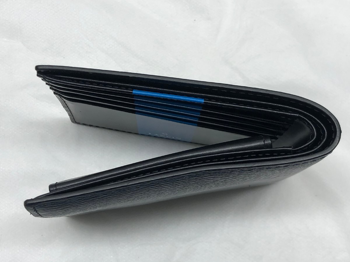 LANVIN ランバン 二つ折り財布 コンパクト en Bleuの画像9