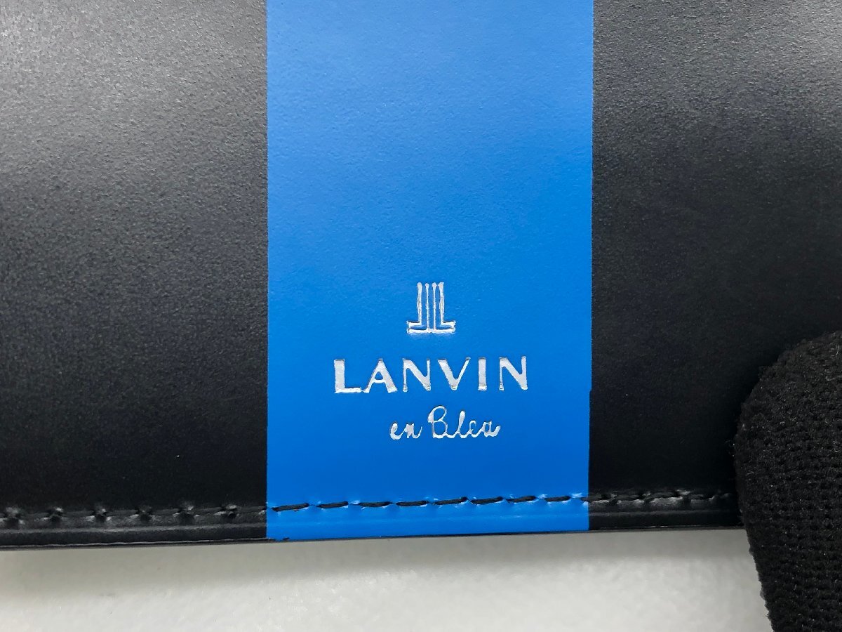 LANVIN ランバン 二つ折り財布 コンパクト en Bleuの画像4