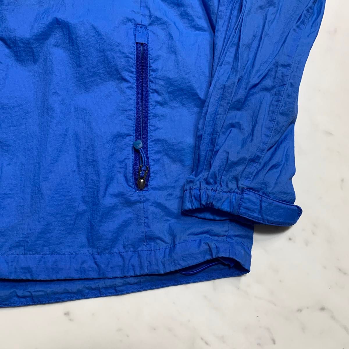 THE NORTH  FACE キッズ　ブルー　バックプリント