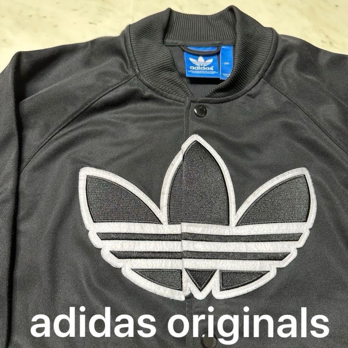 【REUSE：adidas originals】 アディダスオリジナルス　 ジャージ トラックジャケット アルファベット柄 105