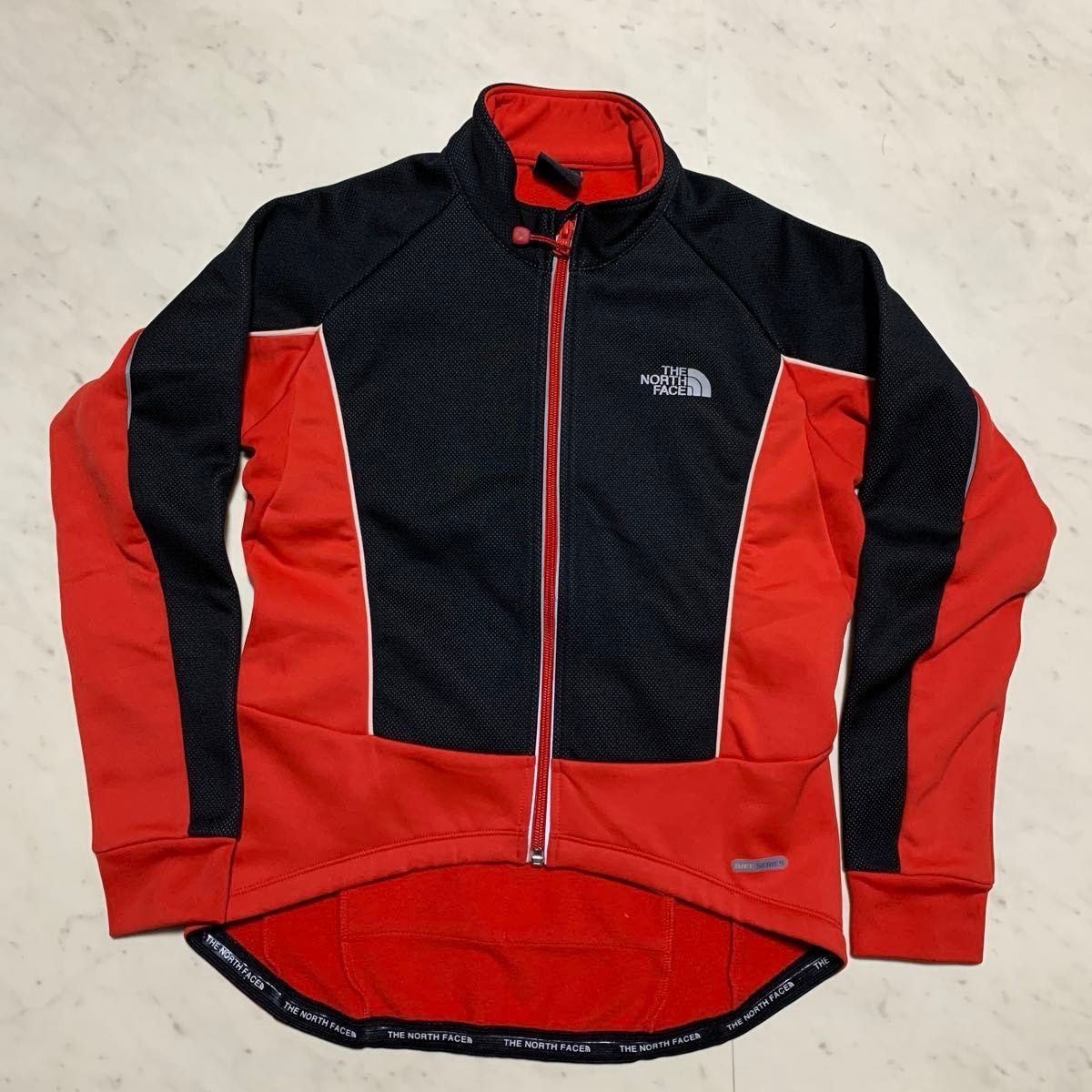 THE NORTH  FACE  ノースフェイス　サイクルジャージ　　レッド　サイクルジャケット 裏起毛