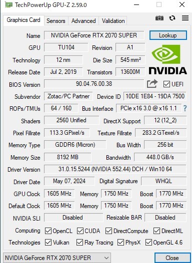 第11世代CPU「Corei5-11400F」+「Geforce RTX 2070 Super」+「MSI B560M Pro-E(MicroATX LGA1200)」+「その他パーツ」_画像6