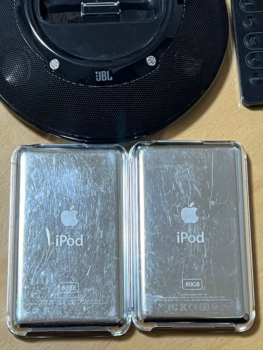 さらに値下げ！動作品 iPod classic 80GB2台 ドックスピーカーセット