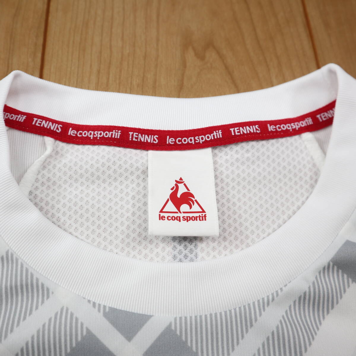  beautiful goods *le coq sportif Le Coq * tennis short sleeves dry T-shirt / Descente /O size 