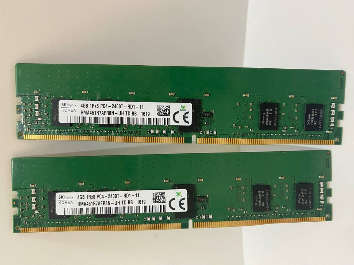 サーバ用メモリ SK Hynix DDR4-2400T 合計16GB (4GB×4枚セット) PC4-19200 ECC Registered_画像4