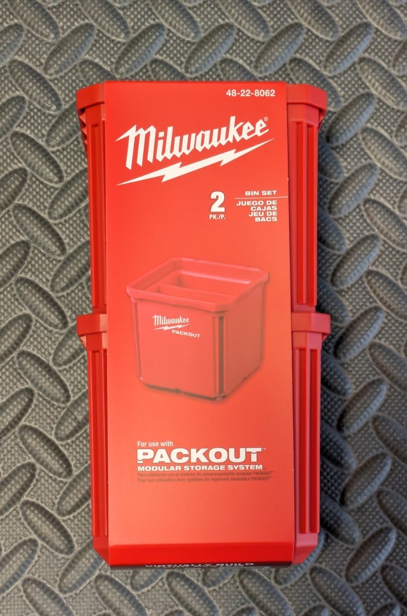 ミルウォーキーツール【Milwaukee】パックアウト PACKOUT 小物収納（102㎜×102㎜）2個セット　48-22-8062 新品未使用★在庫あり_画像2