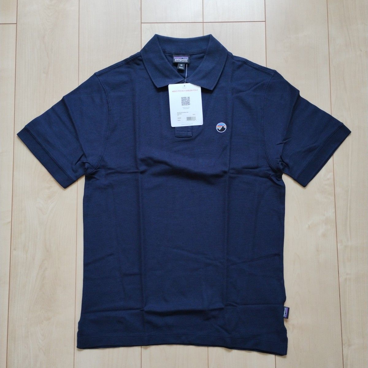 Patagonia パタゴニア 16年製 新品 未使用品 Fitz Roy Emblem Polo ポロシャツ 半袖 ネイビー 紺